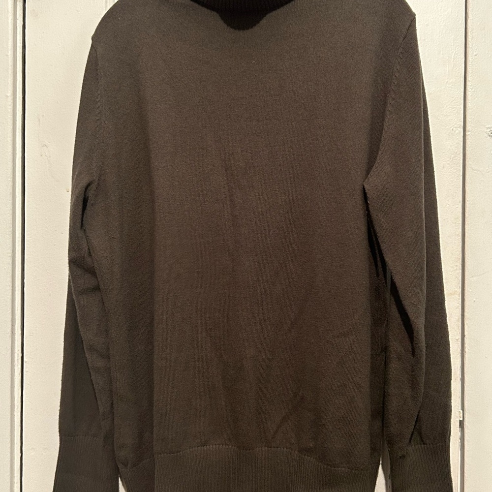 L.L. Bean Olive Green Turtle Neck Long Sleeve Mens Size L